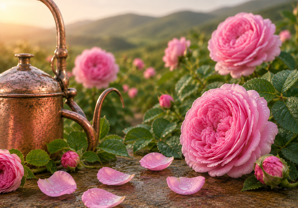 Hydrolat de Rose de Damas Rosa Damascena — actif apaisant et antioxydant du Sérum Altitude Lulu'a